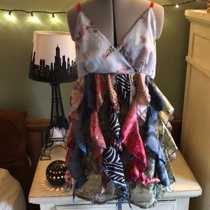 Vintage scarf tank top